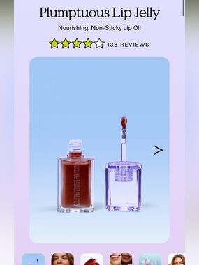 KraveBeauty Plumptuous Lip Jelly Nourishing, Non-Sticky Lip Oil